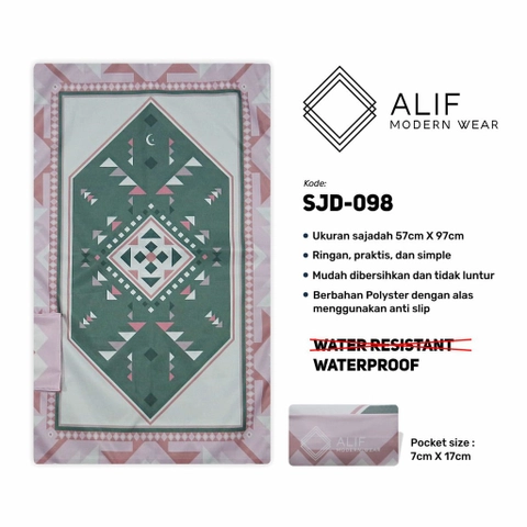 ALIF SAJADAH TRAVEL / SAKU / PORTABLE / ( ALIF MODERN WEAR SJD-0098 )